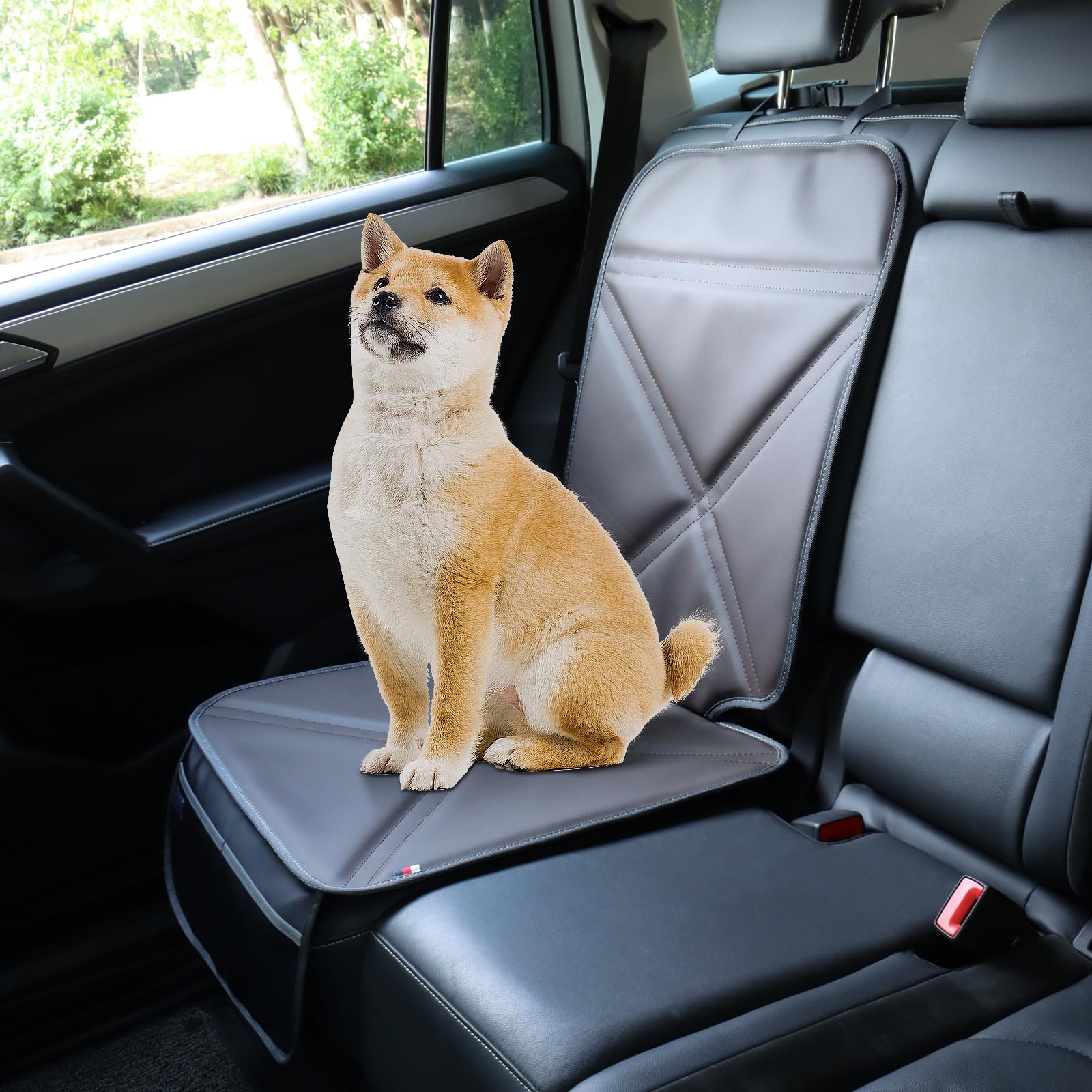 Viaviat easy installation seat protector highlights simple setup for families