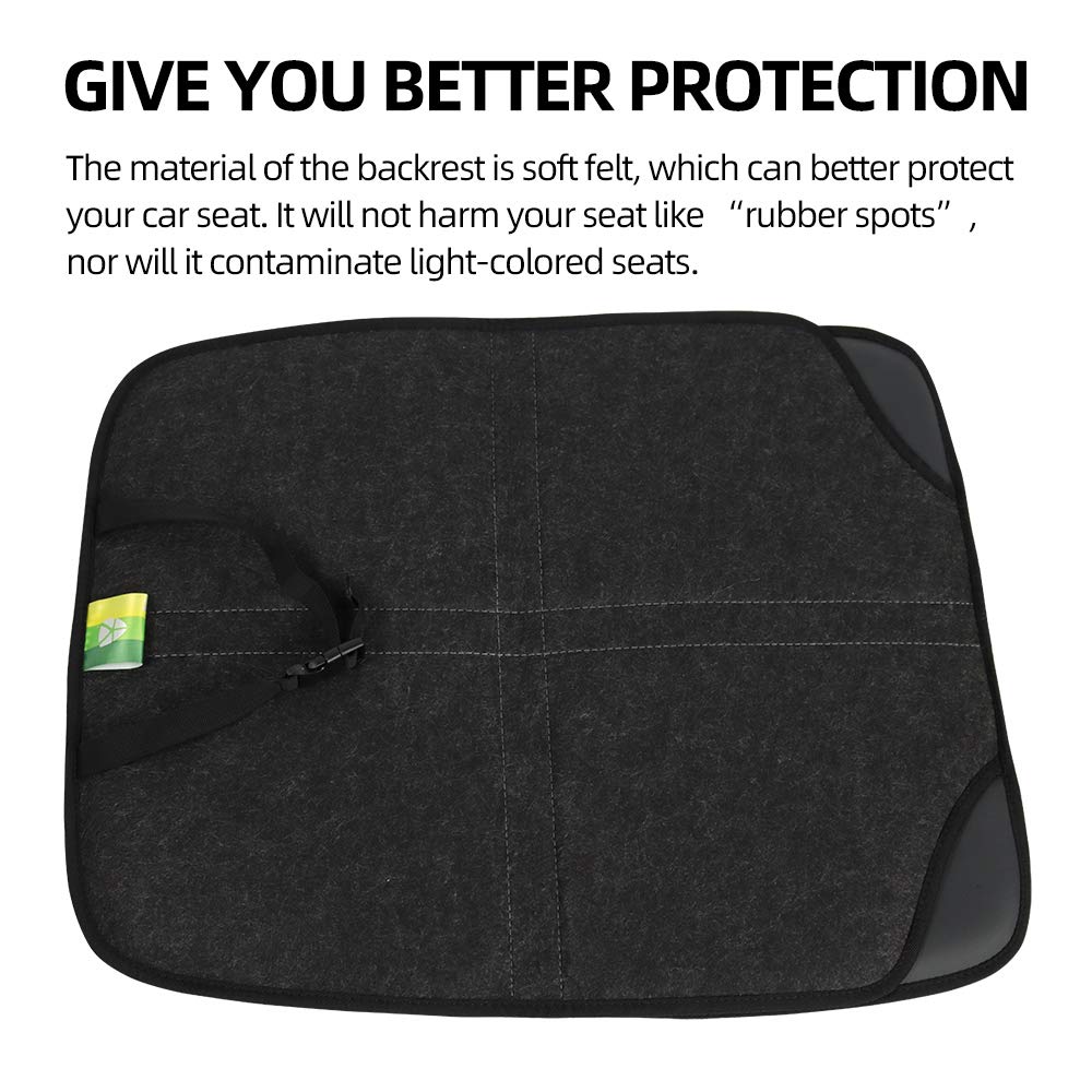 Viaviat leather booster protector kick mat keeps feet organized in the rear area.