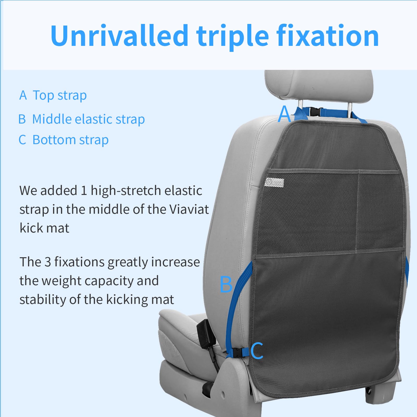 Viaviat universal-fit back-seat protector works with most SUVs, trucks, and sedans