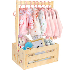 Vibaruta wooden baby shower crate smooth-edges for safe nursery organization