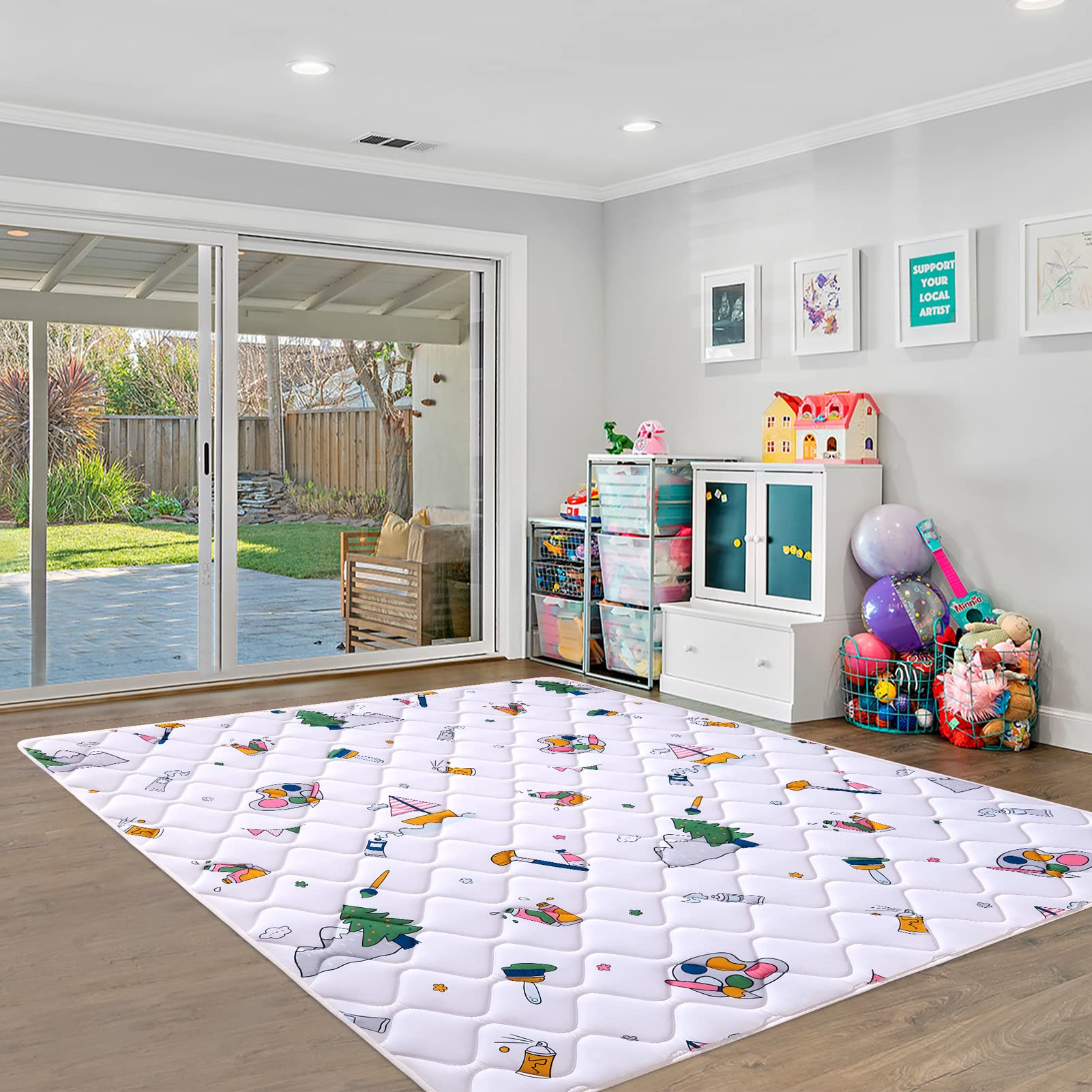 Vibe bear play mat care instructions for quick cleaning and maintenance.