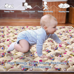 Vibe bear play mat folded-compact for easy storage and travel.