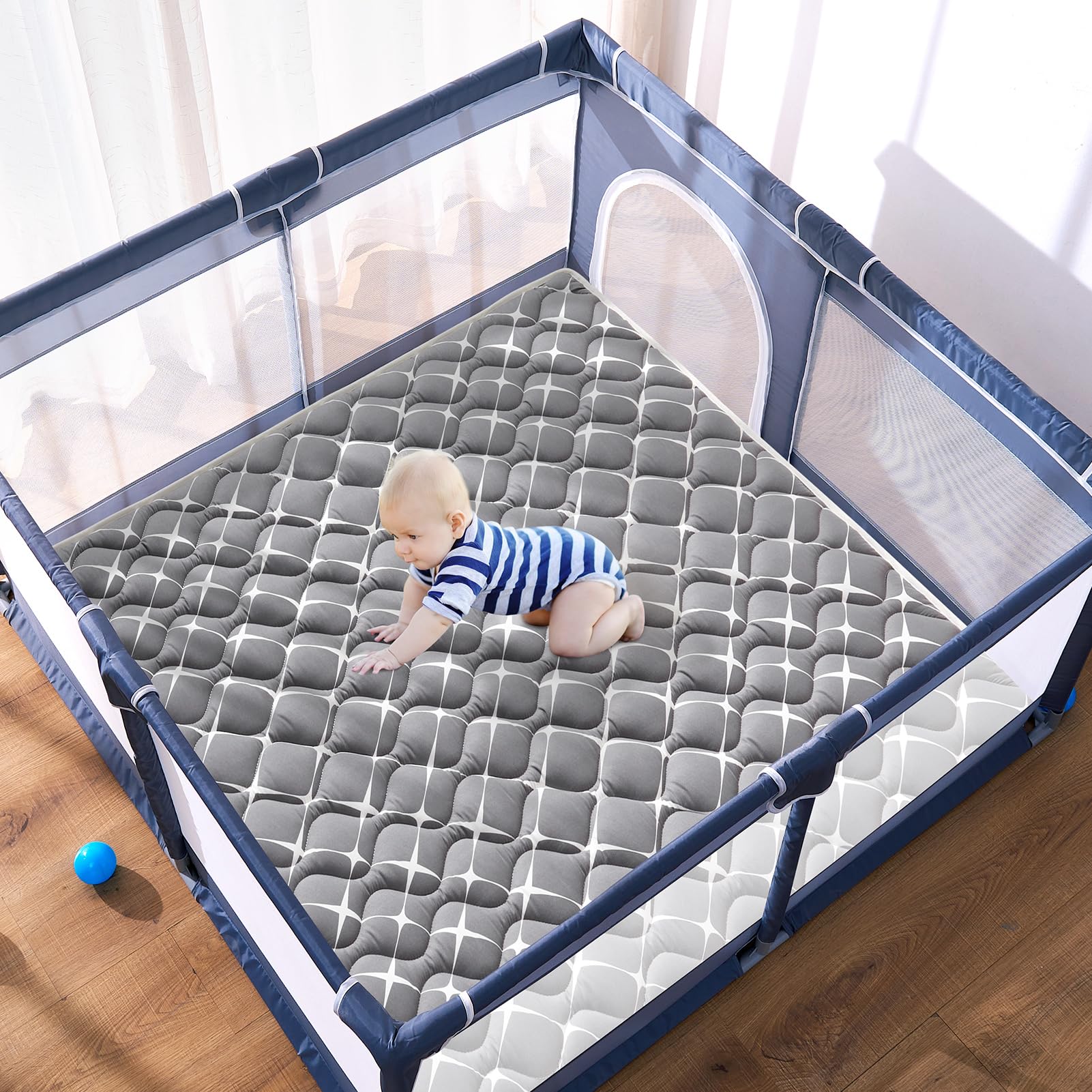 Vibe Bear CPC-certified safe baby mat highlights non-toxic materials and skin-friendly surface.