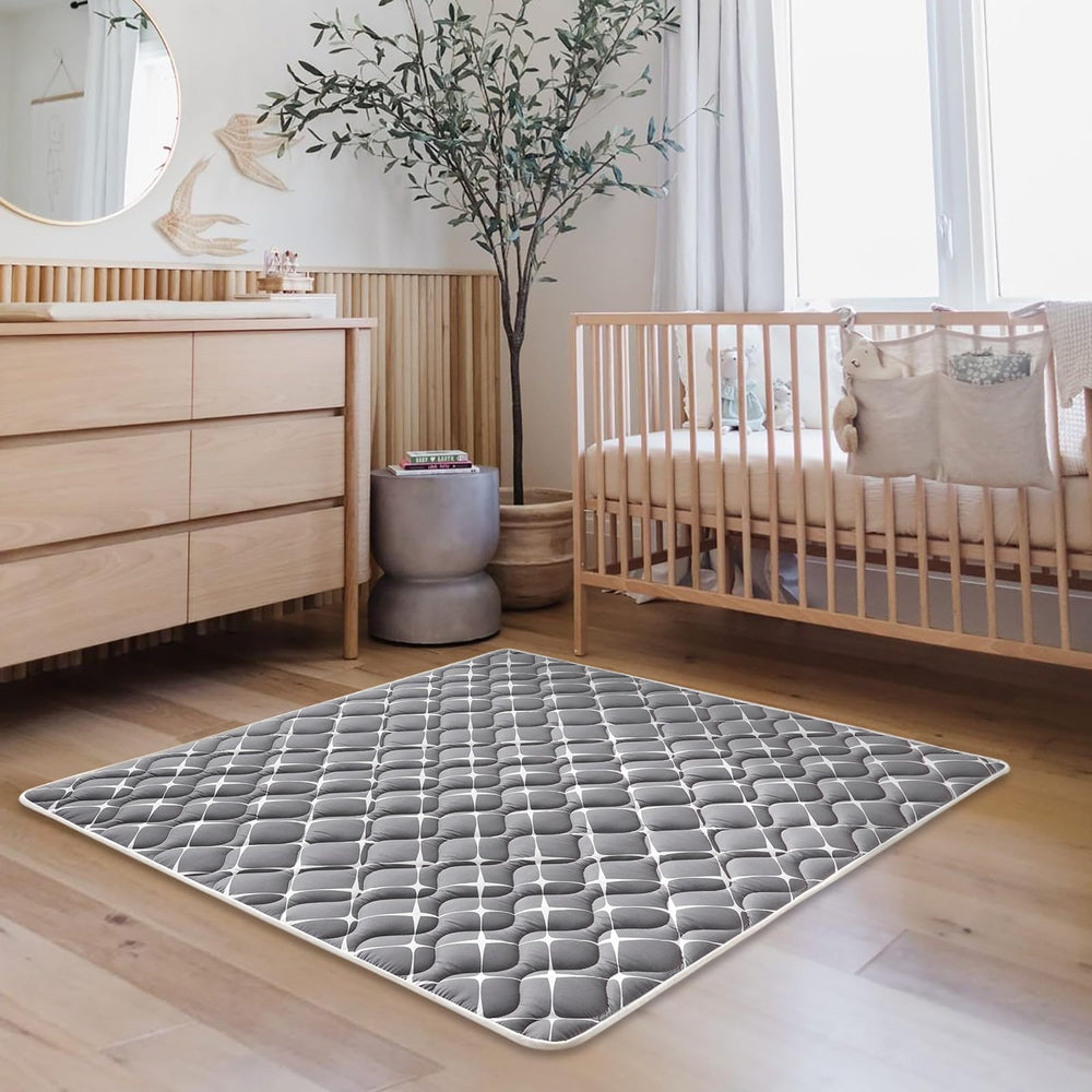 Vibe Bear indoor/outdoor use mat demonstrates versatile play area for crawls and tumbles.