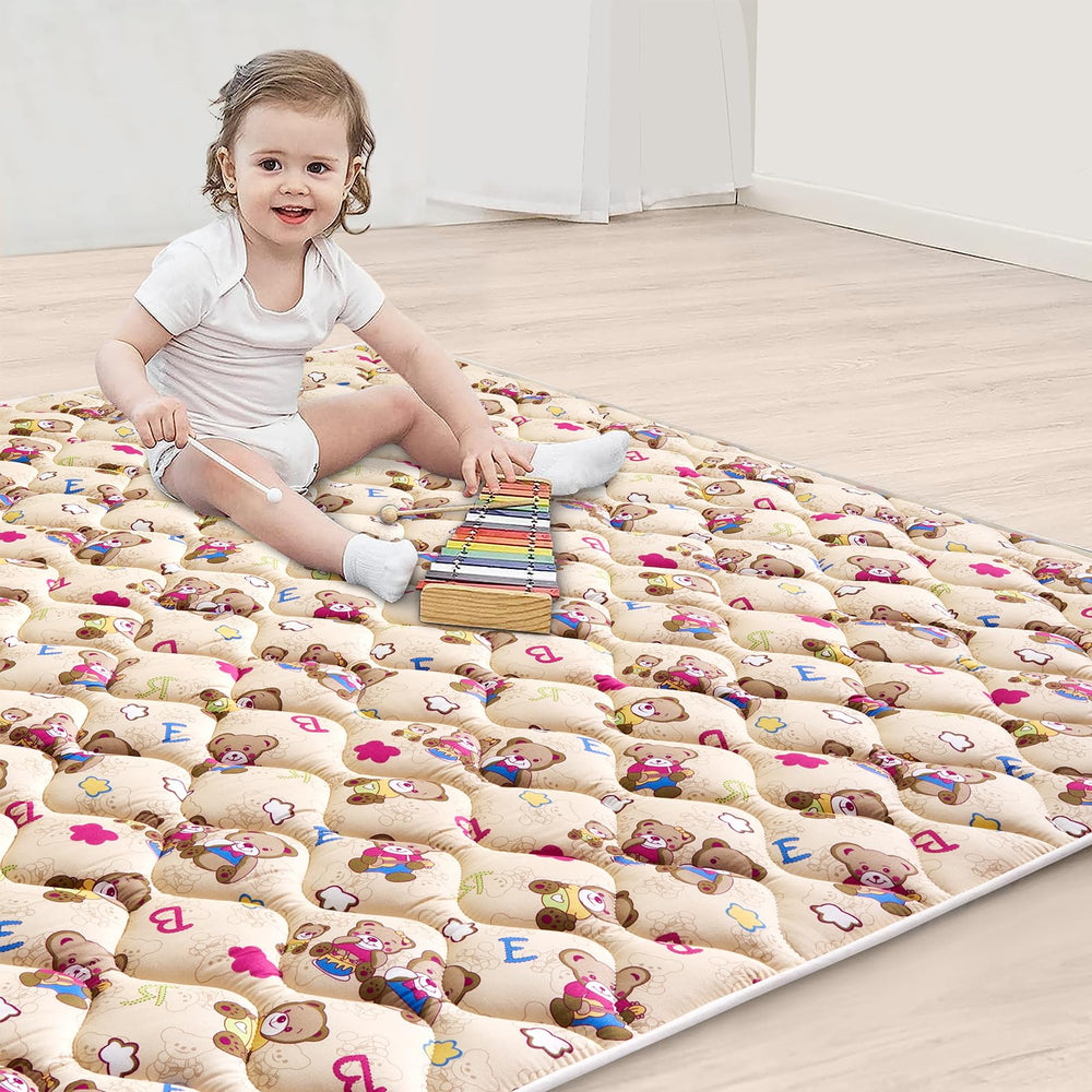 Vibe Bear machine-washable play mat ready for easy cleaning