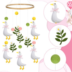 Vicenpal Silly Goose mobile with rotating shapes for engagement.
