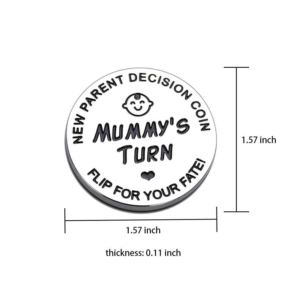 Vichona new-parents gift showing Daddy Turn and Mummy Turn for night-time decisions.