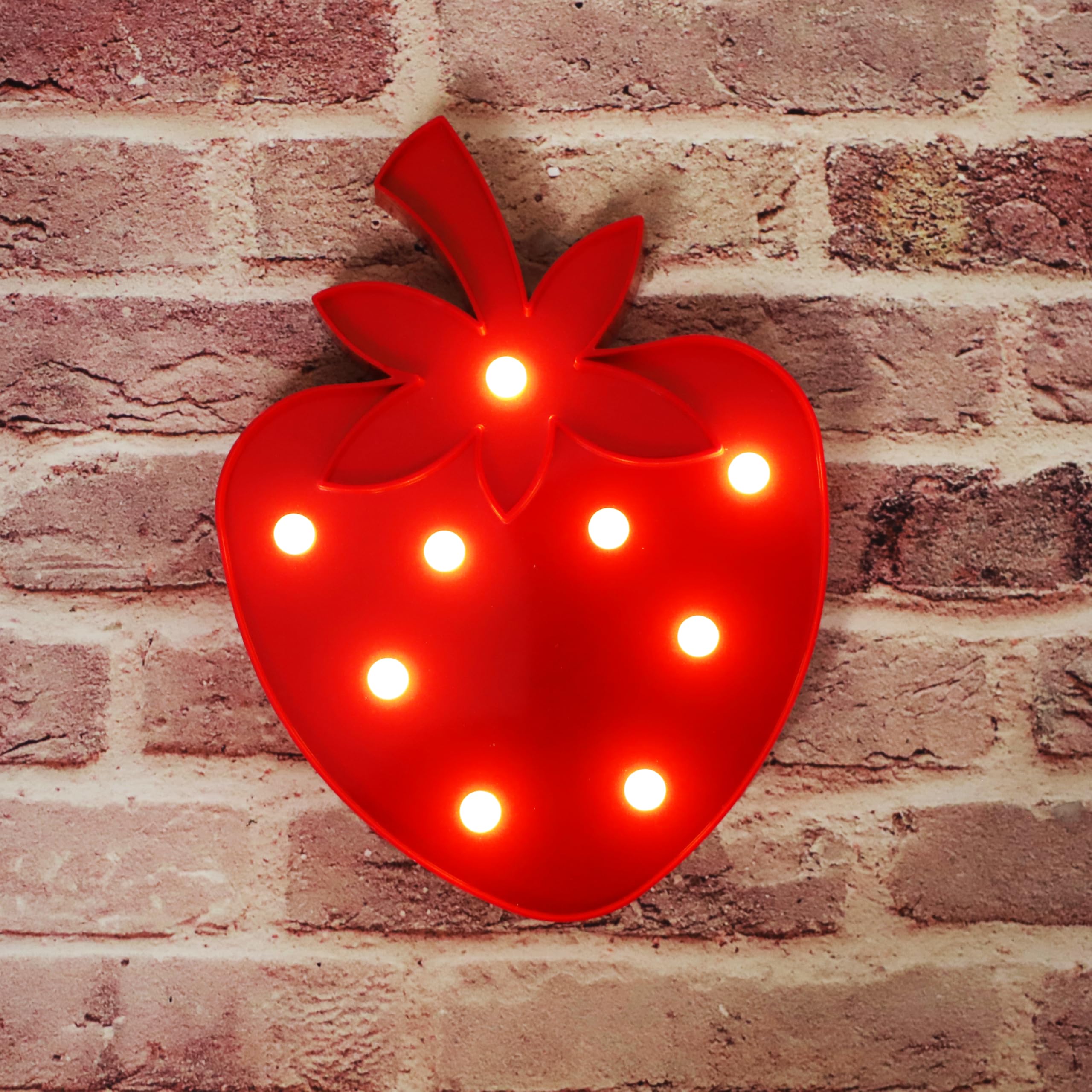 Vicila Strawberry Night Light soft glow creates warm, cozy mood without glare.