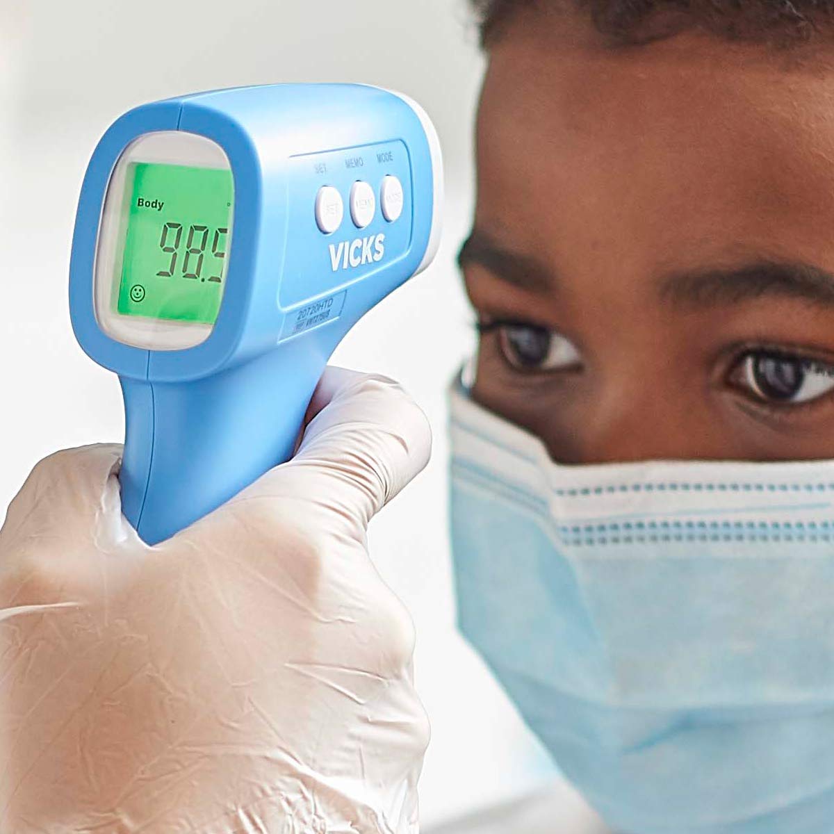 Vicks supports Fahrenheit and Celsius for flexible temperature monitoring.