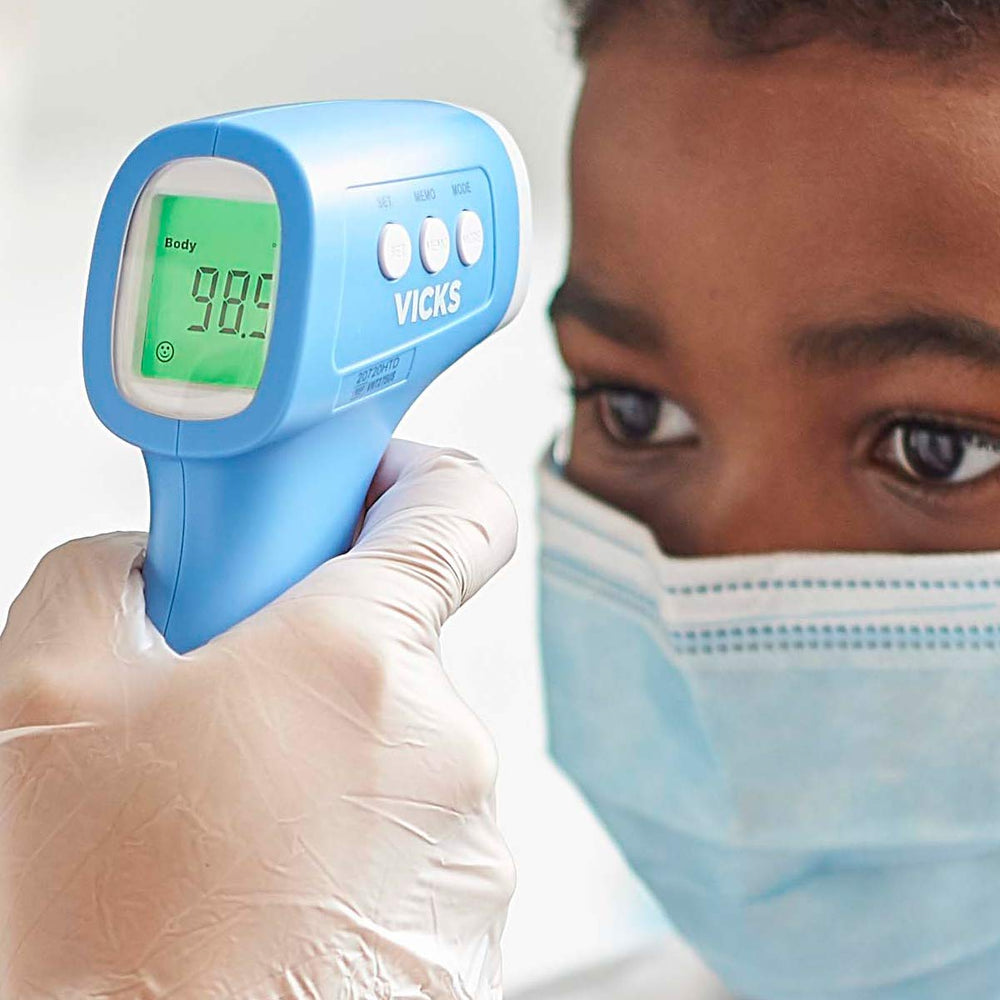 Vicks supports Fahrenheit and Celsius for flexible temperature monitoring.