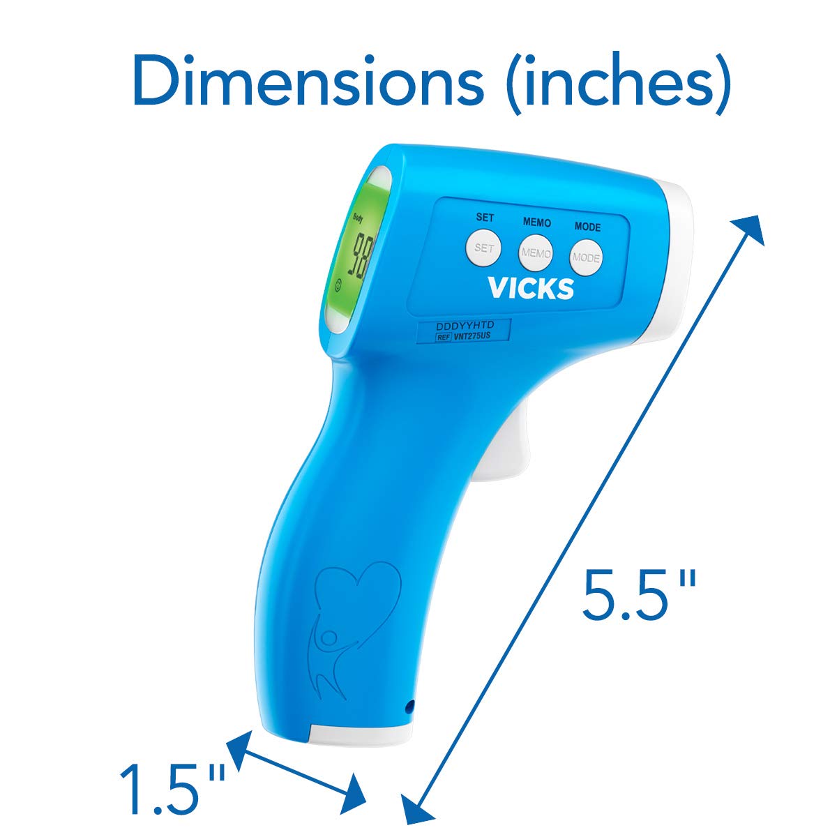 Vicks thermometer uses quick 2-second readings in busy households.