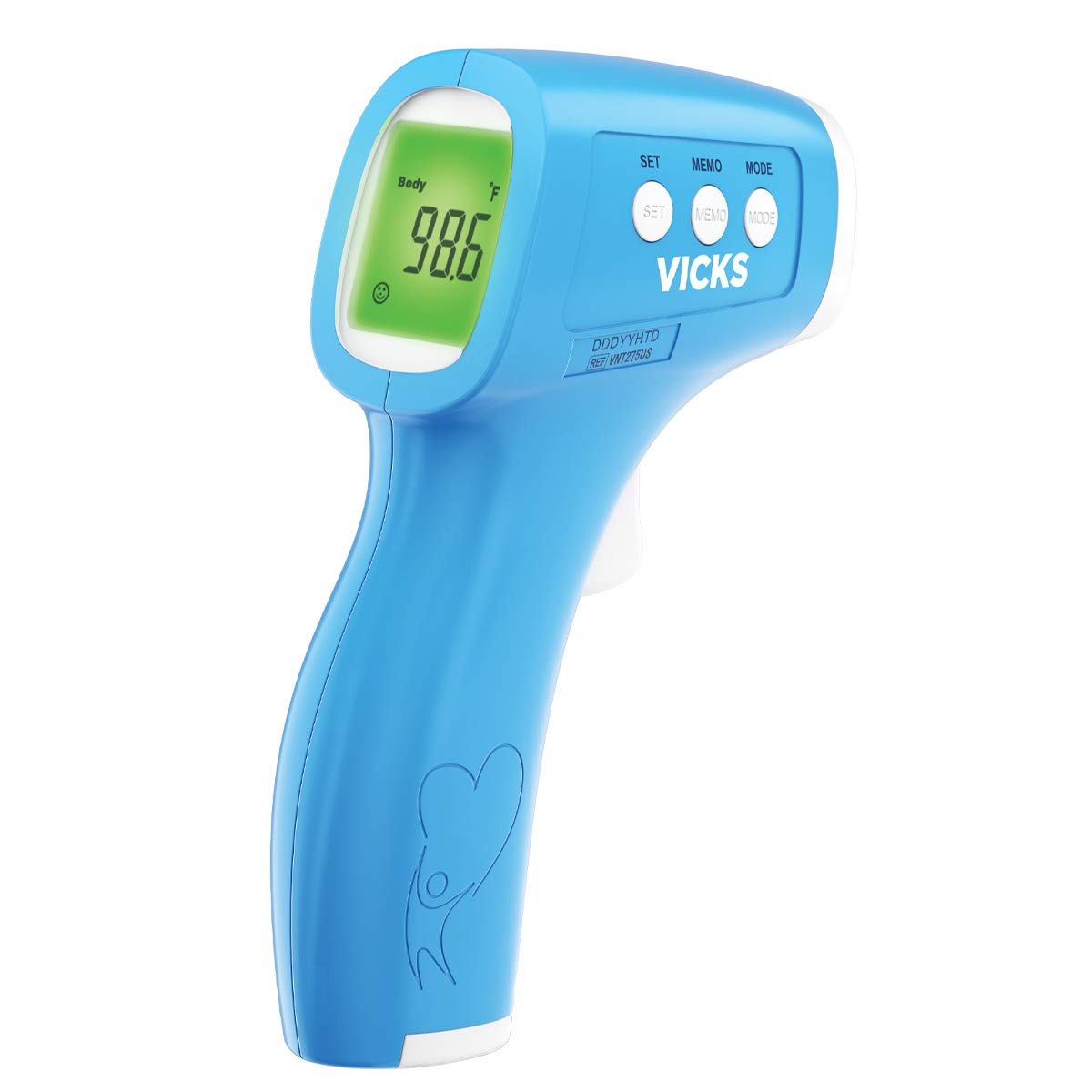 Vicks non-contact thermometer forehead-reading for quick fever checks without waking a sleeper.