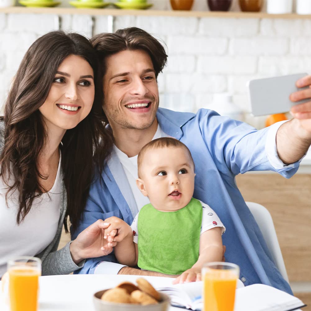 Vicloon baby bibs color assortment ideal for outfits.