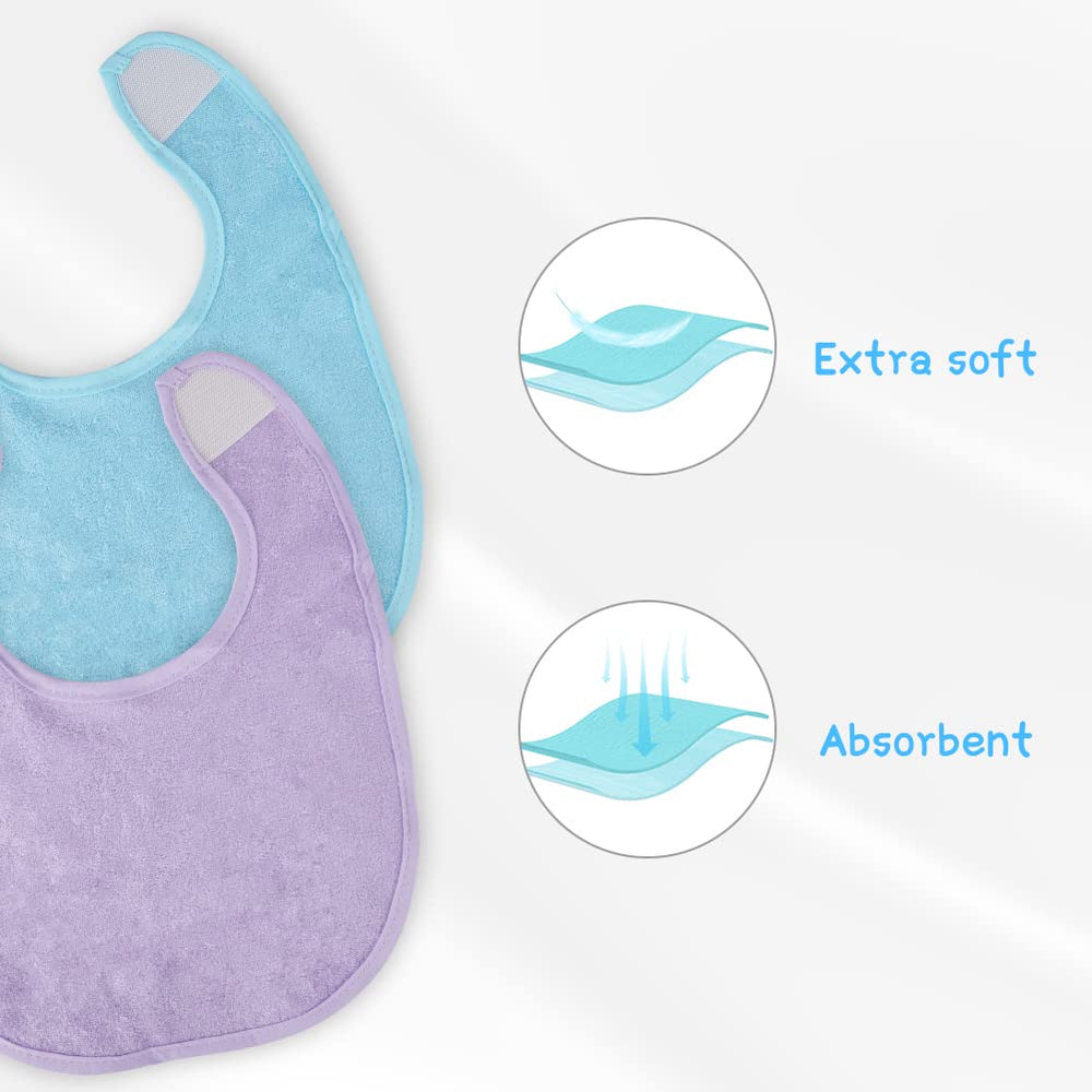 Vicloon Baby Bibs newborn to 36 months use case image focusing on size range.