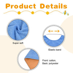 Vicloon baby bibs with Velcro fastener - easy adjustability and fit.