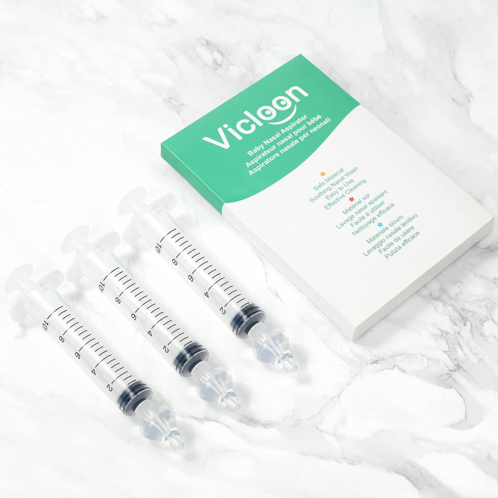 Vicloon baby nasal care kit supports everyday nasal hygiene for infants.
