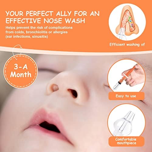 Vicloon baby sleeping peacefully while gentle nasal wash soothes congestion.