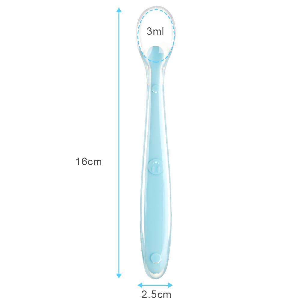 Vicloon baby silicone spoons first-stage training in action supports self-feeding.