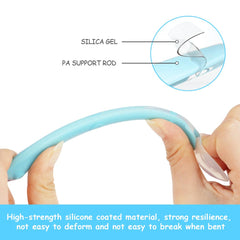 Vicloon soft-tip silicone spoons soothe developing gums during meals.