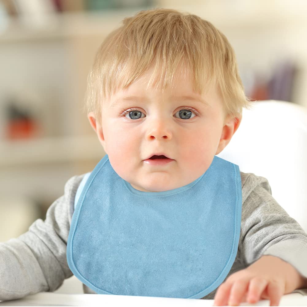 Vicloon bibs gender-neutral colors coordinate with baby outfits