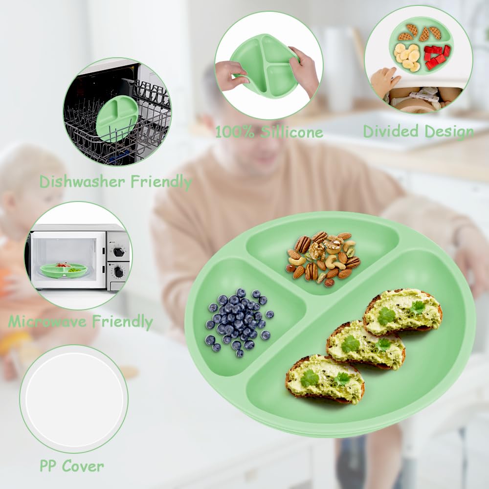 Vicloon clear lid on plate helps identify leftovers and freshness.