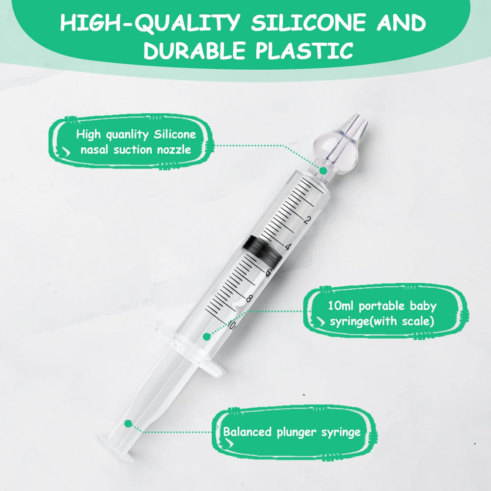 Vicloon easy-to-use irrigator helps caregivers gently remove nasal mucus from babies.