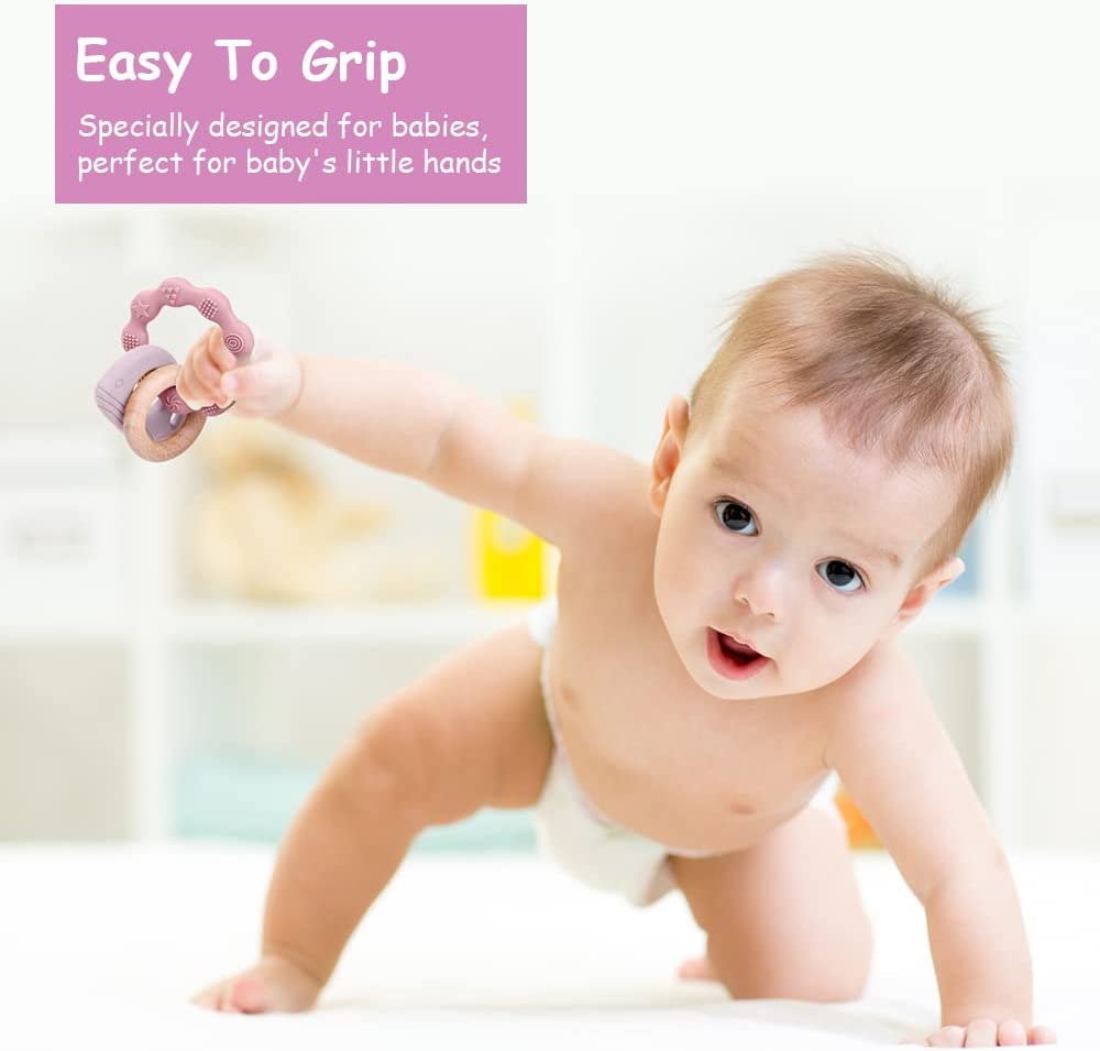 Vicloon teether can be frozen for extra cooling relief during teething