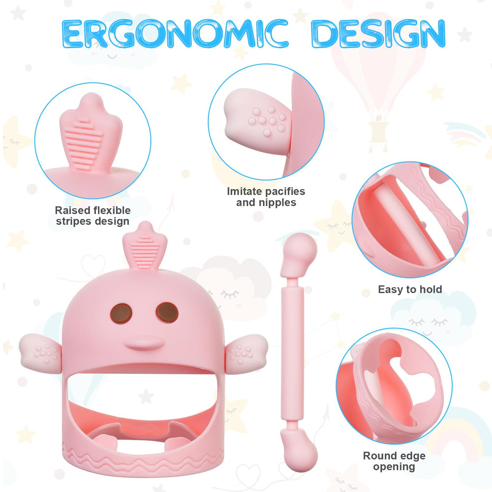 Vicloon mitten fits baby hand, easy freezer relief for fussiness.