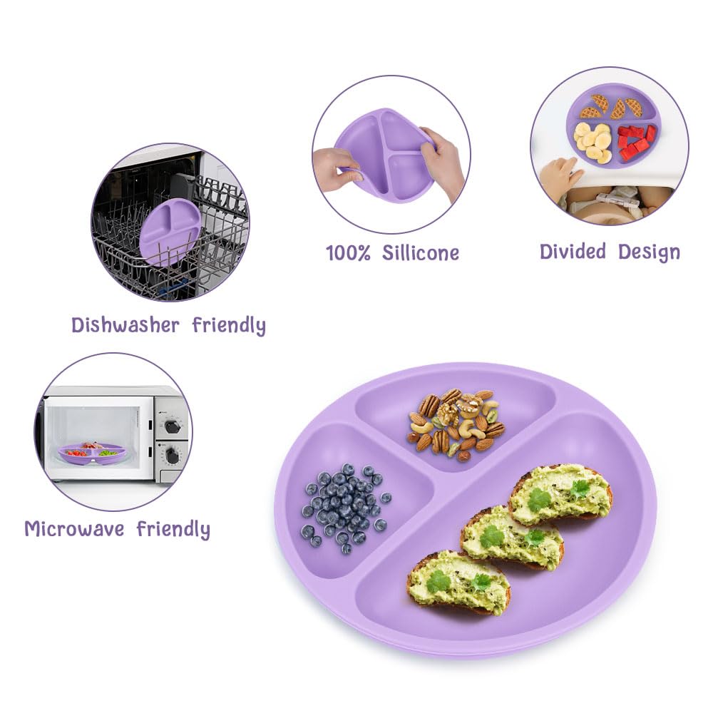 Vicloon silicone plate preparing for microwave use after cooling