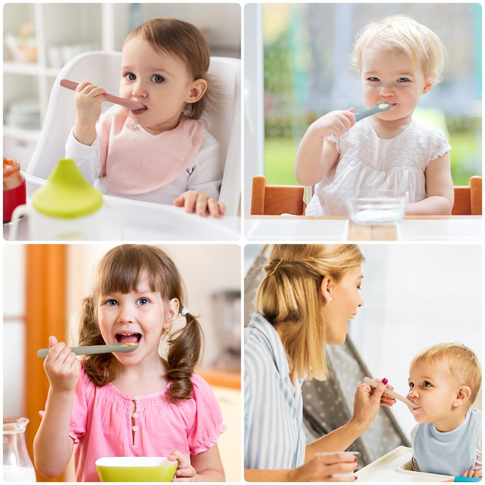 Vicloon baby spoons ideal for baby led weaning and travel use