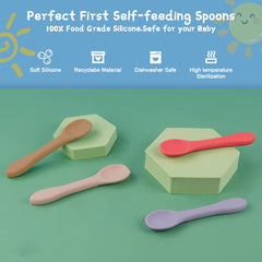 Vicloon silicone spoons are BPA-free and safe for babies during feeding.