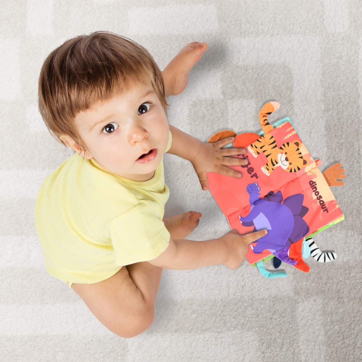 Vicloon soft cloth book tear-resistant stitching endures busy fingers.