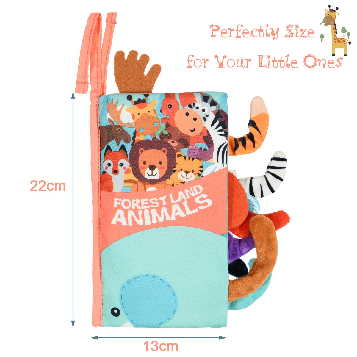 Vicloon soft cloth book tummy-time-use supports early motor exploration.