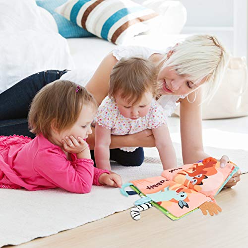 Vicloon soft cloth book vocabulary-building pages support early word recognition.