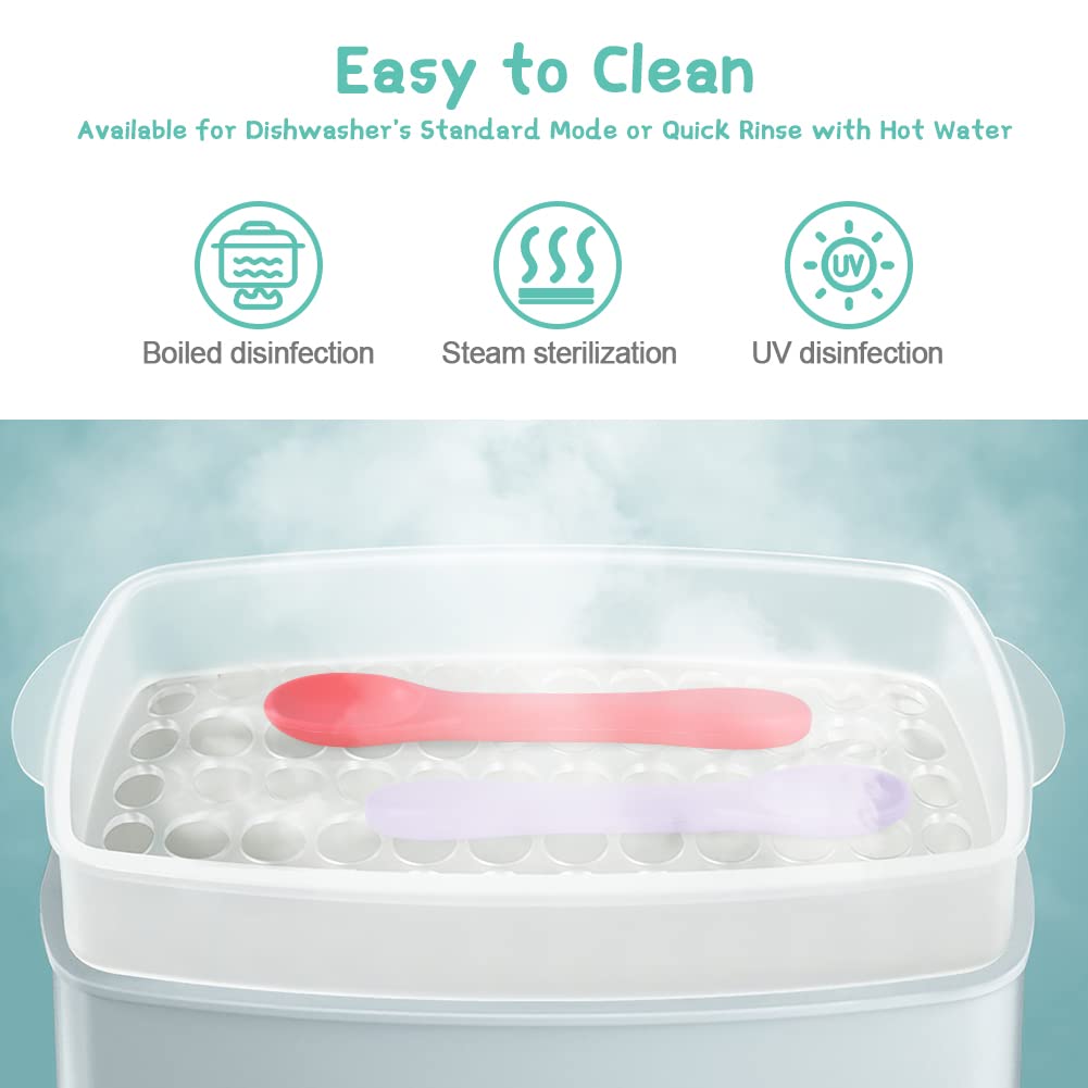 Vicloon dishwasher-safe and boil-safe spoons simplify cleaning after meals.