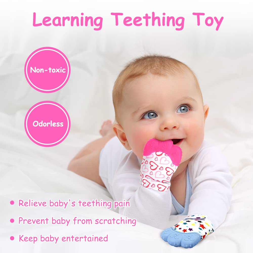 Vicloon teething mitt dishwasher-safe design simplifies cleaning after teething sessions