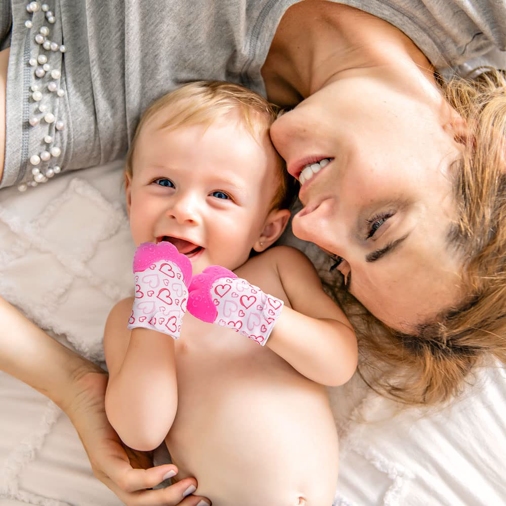 Vicloon teething mitt gift-ready for baby showers.