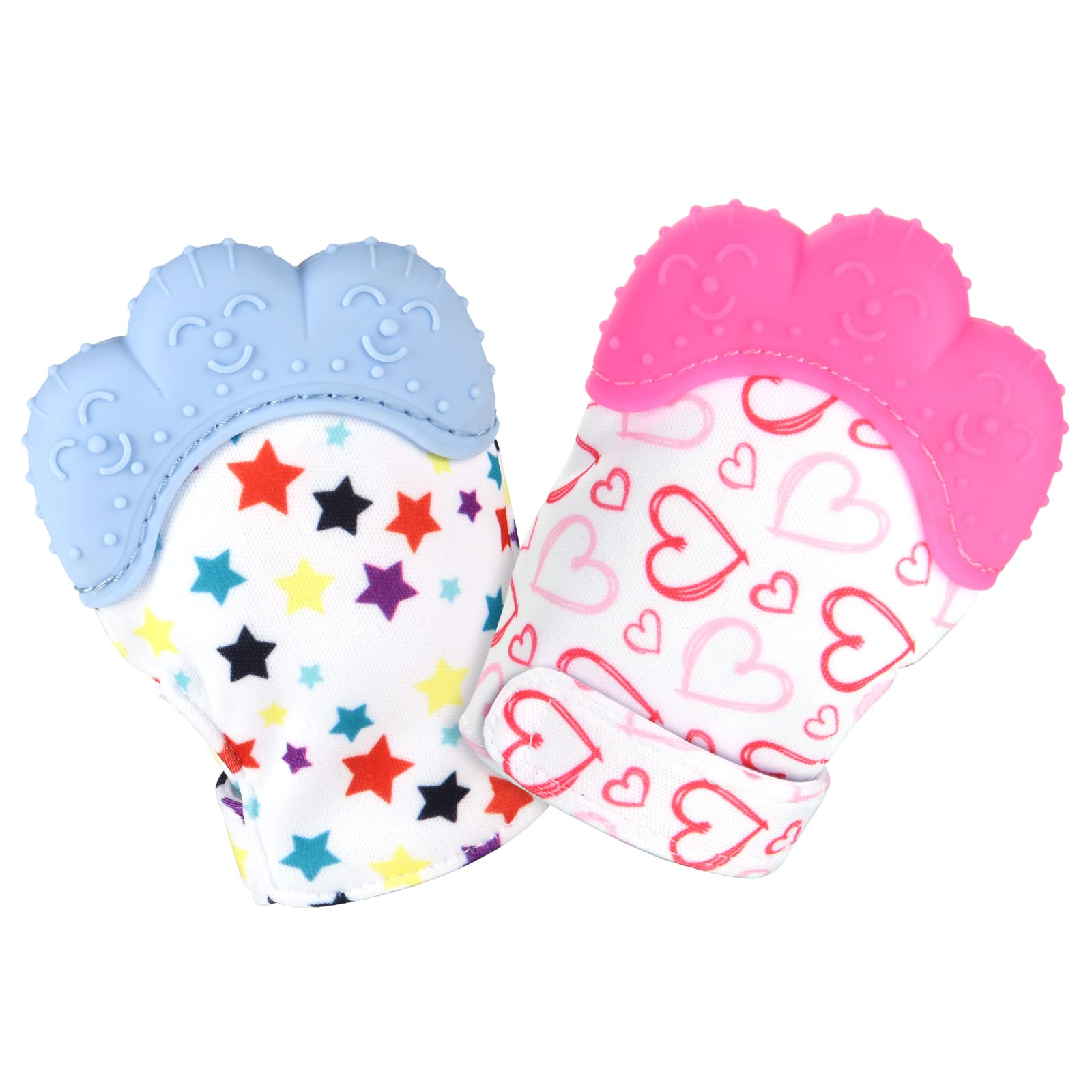 Vicloon teething mitt packaging showcases safe silicone design for newborns