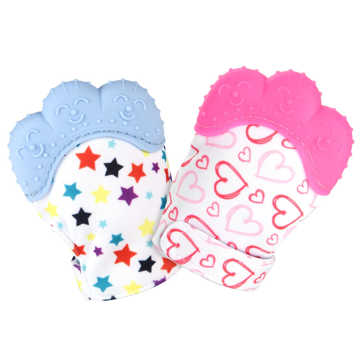 Vicloon teething mitt packaging showcases safe silicone design for newborns