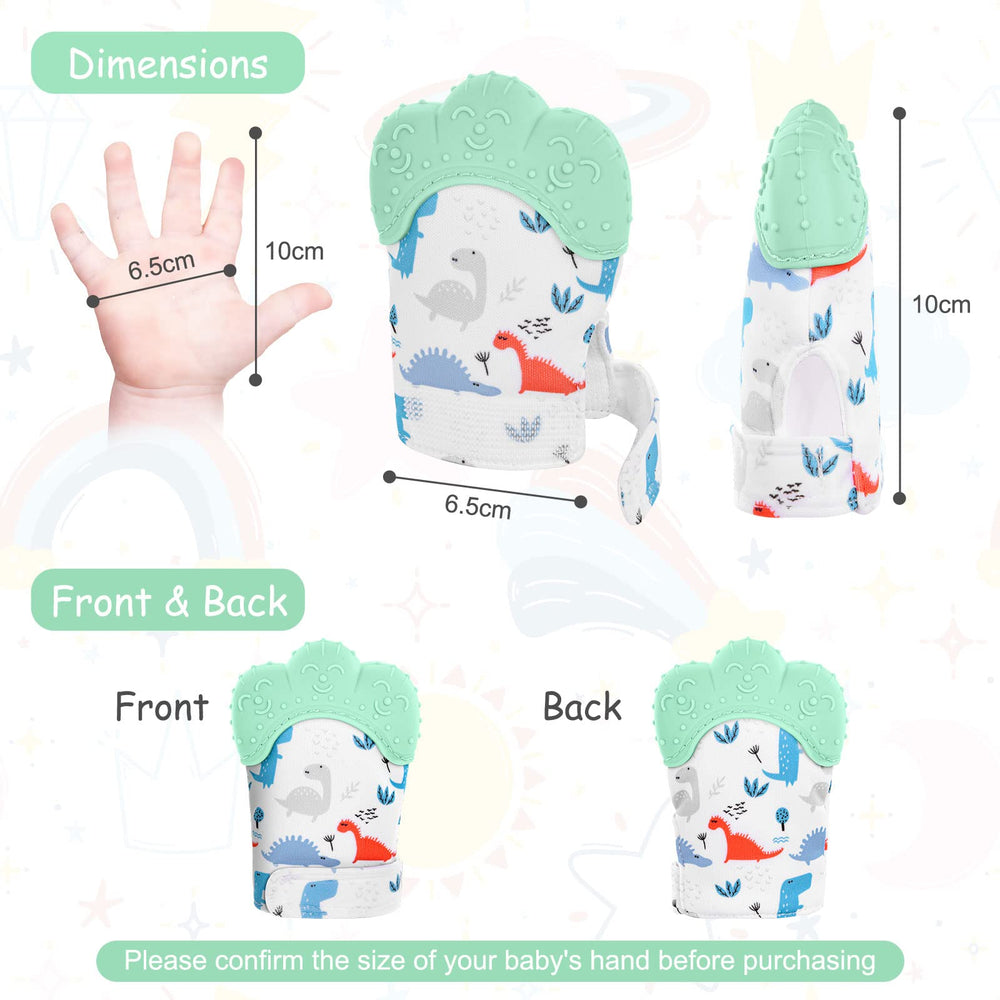 Vicloon teething mitt with textured surface for sensory exploration