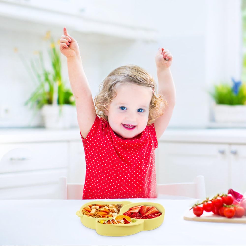vicloon 100% silicone surface is easy to clean after meals