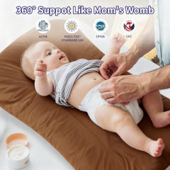Vicorise baby lounger extended space shows room to grow.