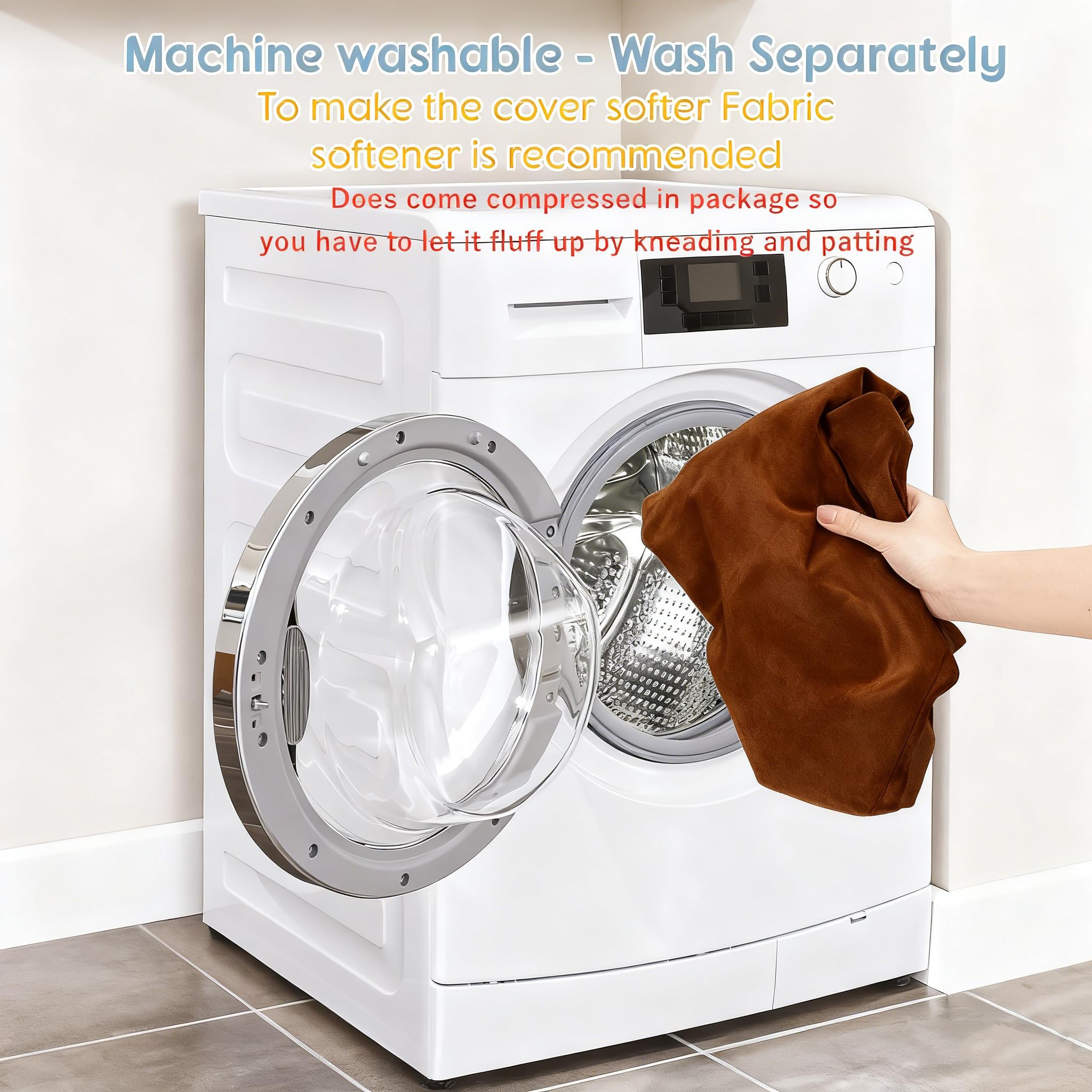 Vicorise baby lounger machine-washable cover for easy cleaning.
