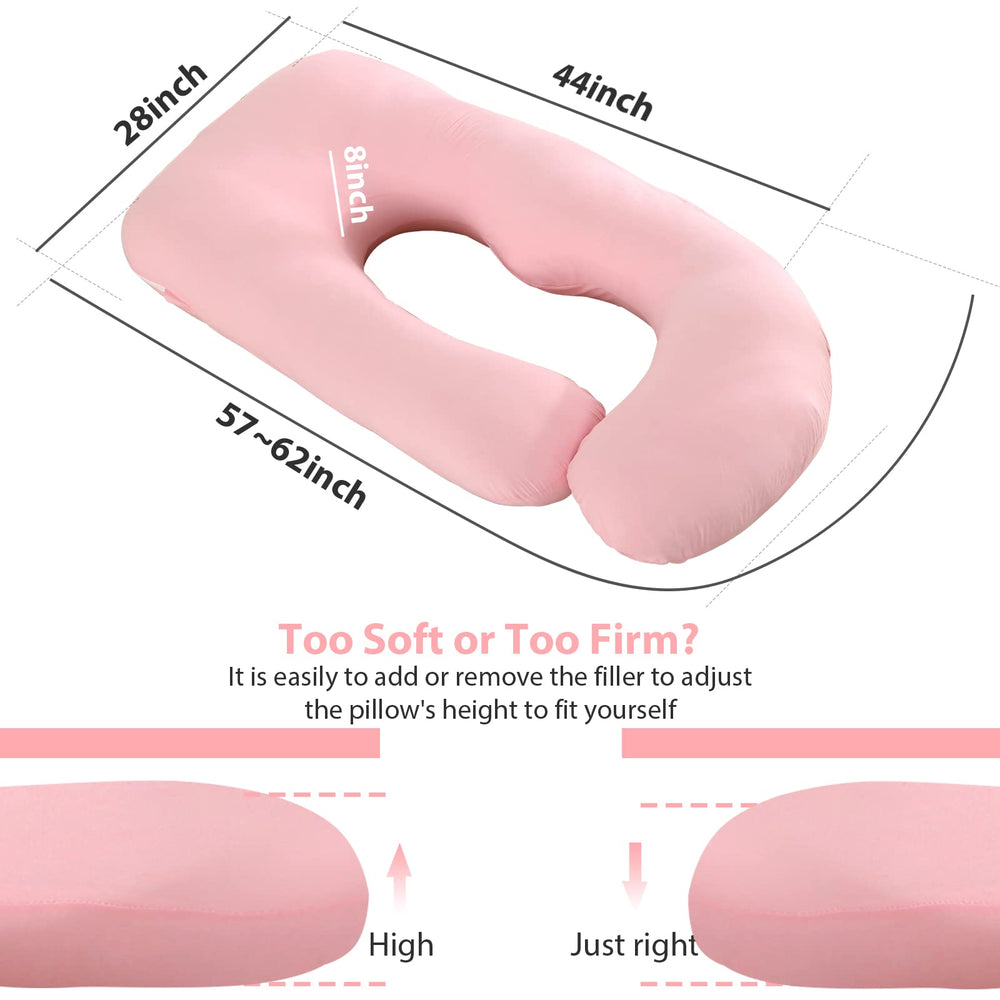 Victostar 57in U-shaped pillow emphasizes hip and knee comfort