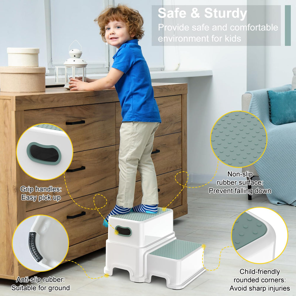 Victostar stool with integrated handle aids transport for caregivers.