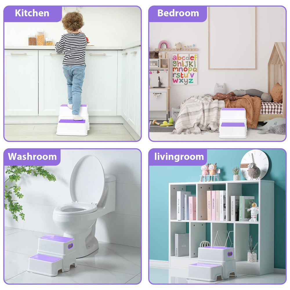 Victostar toddler step stool inverted as toy storage container