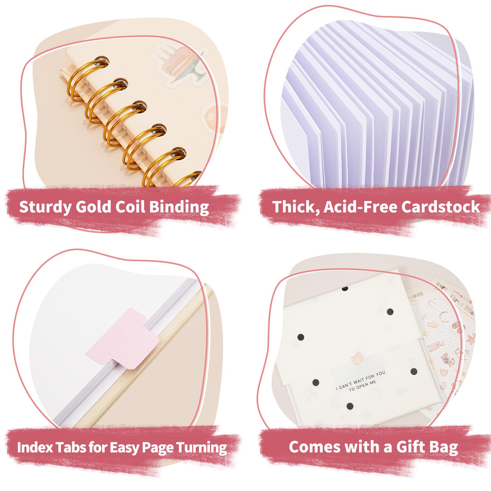 Vienrose corner stickers and label set add decorative accents
