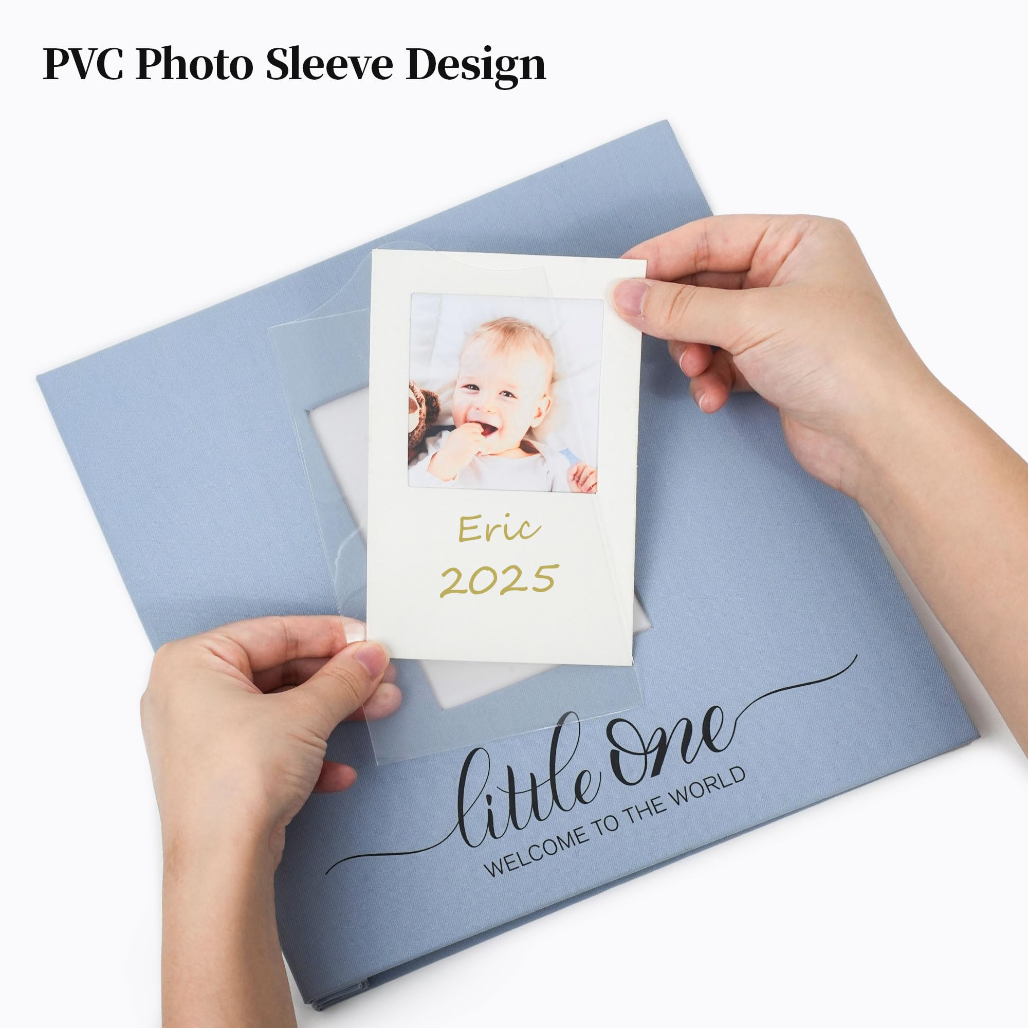 Vienrose fabric covered memory album closeup showing linen texture for an elegant keepsake