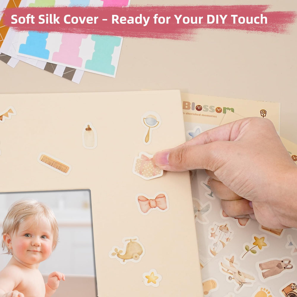 Vienrose Included sticker set adds playful embellishments for milestone storytelling.