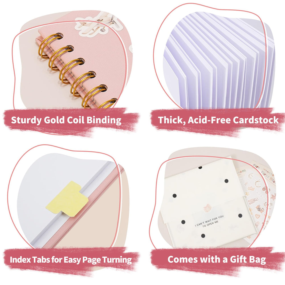 Vienrose label stickers and frosted gift bag organize and gift memories.